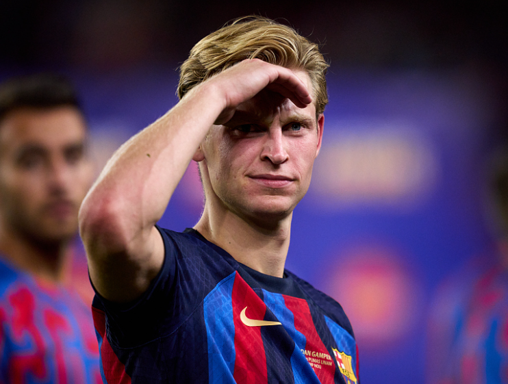 <a href='https://www.m.olxe.cn/news/tag/284.html' style='color: blue;'>西甲</a>第12輪巴薩客勝塞爾塔，德容紅牌離場(chǎng)后社交媒體表態(tài)